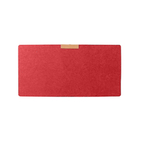Grand tapis de bureau en feutre Mofete, style zen asiatique, écologique, pour clavier et souris (36x12 pouces, 3 mm d'épaisseur)