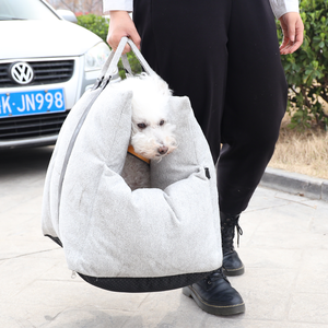 Dog <strong>Car</strong> <strong>Seat</strong> Booster with Anti slip Bottom Portable Dog <strong>Carrier</strong> Bag <strong>Cover</strong> Removable Dog <strong>Car</strong> <strong>Seat</strong> - Product Image 2