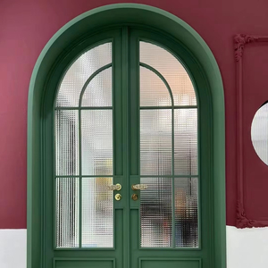 Hiện đại đôi-craft Glass Swing French cử<span class=keywords><strong>a</strong></span> cho khu dân cư hoàn thành nội thất khung nhôm với vòm thiết kế - Product Image 1