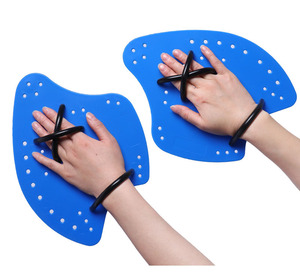 Palmes de natation pour l'entraînement - Ailerons de main en silicone Ren pour booster la vitesse de natation - Product Image 1