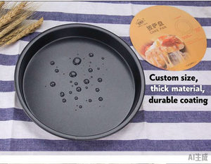 Tùy Chỉnh Vòng Bánh Pizza Nướng Pan Không Dính Carbon Thép Lò Nướng Khay Thép Bánh Pizza Pan 14-Inch 13Inch Sâu Món Ăn Bánh Pizza Pan - Product Image 2