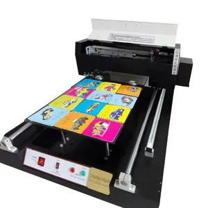 wood metal LED UV printer C M Y K W V color printing machine High quality digital inkjet acrylic PVC printing machine