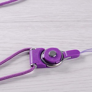 Lanière de téléphone portable multifonctionnelle, amovible, rotative, de couleur violette, sangle de <span class=keywords><strong>collier</strong></span>, support de téléphone, corde de téléphone, support de téléphone portable à suspendre au cou - Product Image 4
