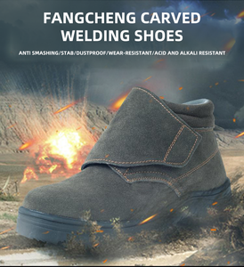 Zapatos de trabajo de protección laboral con punta de acero Zapatos de seguridad de protección de sitio de construcción de soldadura antigolpes antiperforación - Product Image 3