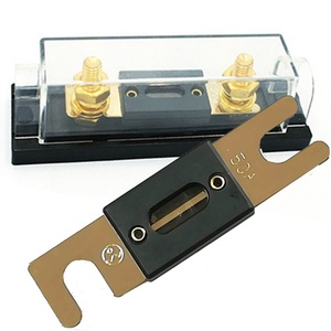 Porte-fusible électrique <span class=keywords><strong>noir</strong></span> en ligne pour protection électrique, pour système audio vidéo stéréo de voiture, porte-fusible ANL ADL avec couvercle transparent - Product Image 5