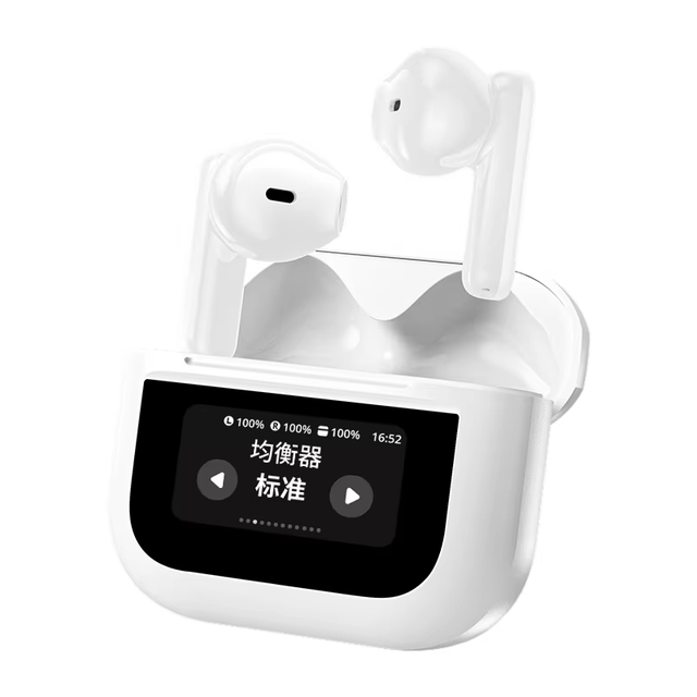 Wireless Earphones Air LCD Full Color Touch Screen Active Noise Reduction Earbuds Pods TWS