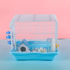 Accessoire roue de course petite <span class=keywords><strong>maison</strong></span> <span class=keywords><strong>bouteille</strong></span> d'eau boîte de nourriture Cage Hamster Cage en fil <span class=keywords><strong>plastique</strong></span> Cage - Product Image 3