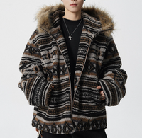 Veste en laine d'agneau vintage occidentale de haute qualité pour hommes, veste en polaire ample et épaisse pour l'automne et l'hiver, M-5XL 2026