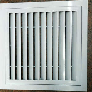 Kustom Modern tahan lama aluminium Aloi persegi kembali Ventilasi udara Mesh Louvered penutup pemanas AC Outlet pemasangan mudah - Product Image 4