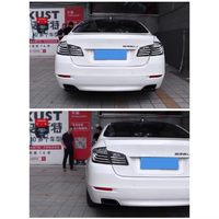 Luces Traseras HETOP F10 2010-2018, Blancas Claras, Serie 5, 520i M5, Diseño Venom Modificado, G30 G38, Lámpara Trasera LED DRL para BMW