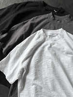 Fabricantes de Ropa para Prendas Personalizadas: Camiseta Boxy Fit para Hombre, de Algodón Slub, Oversize y Corta