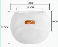 Pot à plantes auto-arrosant double couche personnalisé en plastique avec coton absorbant l'eau