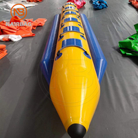 Bateau banane gonflable pour sports nautiques, jouet de plein air, tube commercial remorquable, bateaux banane flottants pour 6 personnes