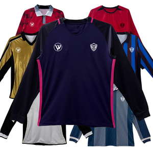Maglia da Calcio Retrò Classica 1989-2017, Design Polo a Maniche Lunghe, Maglia <span class=keywords><strong>Vintage</strong></span> da Calcio all'Ingrosso - Product Image 4