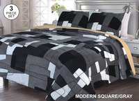 SMILING HOME Ensemble de couverture Borrego en polaire Sherpa 200TC en polyester lavable, avec taies d'oreiller moelleuses et imprimées, super douces et chaudes