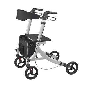 <strong>Smallest</strong> Lightweight Aluminum <strong>Walker</strong> with Wheels for Elderly - Product Image 2