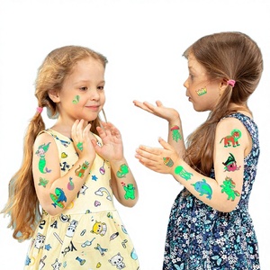 Tatuajes Temporales Impermeables en Oferta, Lindos Tatuajes de Dibujos Animados para Niños y Niñas, Recuerdos y Decoraciones para Fiestas de Cumpleaños - Product Image 3