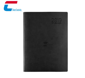 Cahier Nfc à couverture rigide avec logo personnalisé B5 Pu gravé au laser Logo cadeau Carnet unique Carnet de notes Journal Carnets NFC personnalisables - Product Image 2