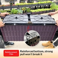 Jardinière pour la culture de légumes, dédiée au jardinage sur balcon et sur toit, pot de fleurs en plastique extra-large pour l'extérieur
