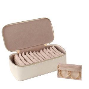 Taşınabilir PU deri seyahat takı saklama kutusu ayrı ayrı paket çantası küpe kolye yüzük bilezik depolama organizatör kutusu - Product Image 1