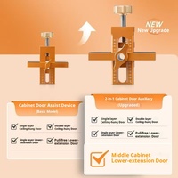 Outil de localisation auxiliaire pour l'installation rapide de portes d'armoires transfrontalières en alliage d'aluminium fait main