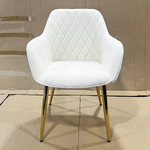 Nordic Modern Luxury <strong>Velvet</strong> Dining <strong>Chair</strong> with Backrest Metal Legs Eco-Friendly Upholstery for Hotel and Home Use - Product Image 3