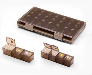 กล่องจัดยาแบบพกพาขนาดใหญ่ 28 ช่อง ขายดี กล่องเก็บยาประจำเดือน - Product Image 2