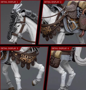 Dark Source Jianghu Series - White Feather Heavy Armored Bow Cavalry of <strong>the</strong> Northern <strong>Kingdom</strong> 1:18 Action Figure with Vehicle - Product Image 5
