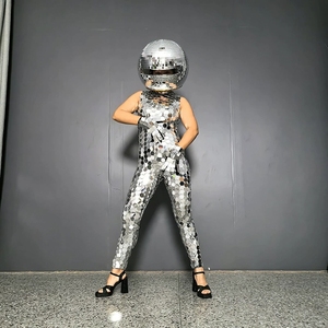 Kadın dar yüz maskesi gümüş yansıtıcı ayna yüzey ayna şeklinde kask partiler için parti Favor - Product Image 6