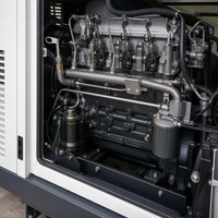 Genset Diesel Tertutup Anti Cuaca 50kVA untuk Cadangan Daya Komersial LINGGE 3 Fasa 400V 50Hz