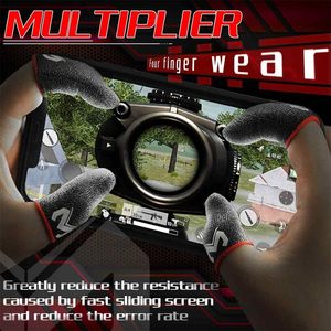 Ngón tay tay áo chống mồ hôi chơi game ngón tay cái tay áo bạc sợi mỏng di động ngón tay bảo vệ mịn cảm thấy Gamer găng tay phụ kiện - Product Image 3