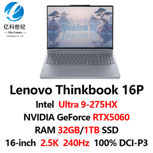 โน้ตบุ๊ก ThinkBook 16p รุ่นใหม่ ปี 2025 Ultra7-255HX/Ultra9-275HX แรม 32GB ความจุ 1TB การ์ดจอ RTX5060/RTX5070 หน้าจอ 16 นิ้ว ความละเอียด 2.5K/3.2K สำหรับใช้งานส่วนตัว ธุรกิจ และงานออกแบบ - Product Image 3