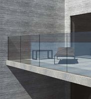 CNMMART Weißer Aluminium-Legierungs-Handlauf U-förmiger Kanal für Balkon Treppen Innenräume Zuhause