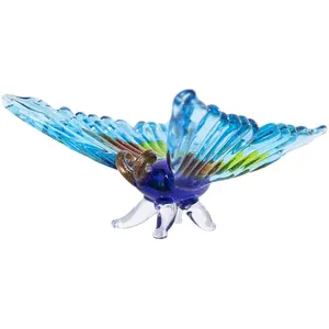 Beautiful High-end Elegant Mini Crystal Glass Butterfly Animal For Home Decorations Wedding Gifts