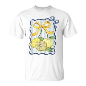 T-shirt d'été pour femme Lemon Coquette Bow, design tendance - Product Image 1