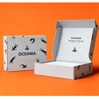Caja de Embalaje de Papel Corrugado Personalizada, Impresa por Ambos Lados, Extra Resistente, Reciclable, con Tira de Desgarre para Envíos de Comercio Electrónico