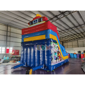 Lớn ngoài trời trong nhà PVC Inflatable lâu đài bouncy chân nhảy lâu đài <span class=keywords><strong>Bouncer</strong></span> trẻ em và người lớn vui vẻ thành phố sân chơi trượt để bán - Product Image 5
