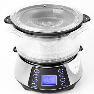 Vaporera Eléctrica Multifuncional, <span class=keywords><strong>Olla</strong></span> Eléctrica Práctica para Comidas Saludables - Product Image 3