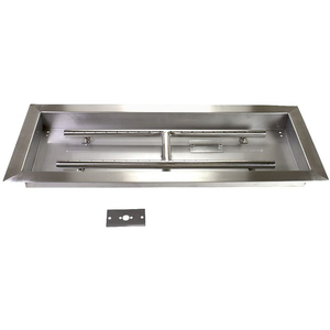 Tagliafuoco 36 "X 12" tagliafuoco Drop-in W/H-bruciatore, vaschetta per fuoco in <span class=keywords><strong>acciaio</strong></span> inox 304 e bruciatore - Product Image 2