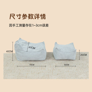 Coussin de canapé pour animaux de compagnie, carré, gris clair, tissu en lin, rembourrage en fibre de polyester, lavable à la main, lit pour animaux de compagnie - Product Image 4