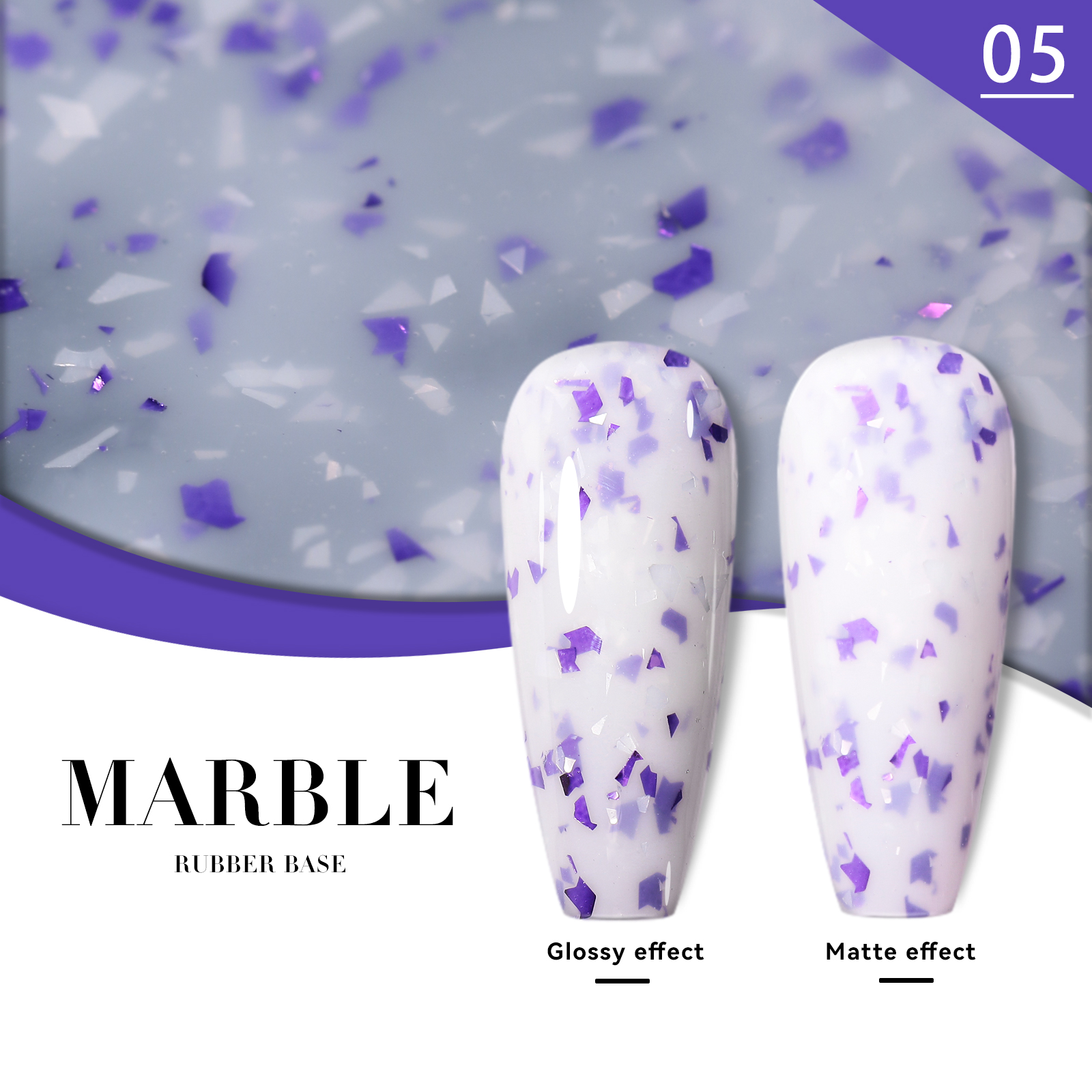 #05 Base en caoutchouc marbré