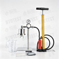 Prensa de filtro de presión media estándar API, probador de pérdida de agua en lodo, vaso para fluido de perforación de acero inoxidable/aluminio