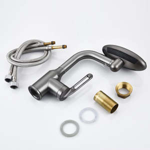 Grifo Clásico Monomando de Acero Inoxidable con Cerámica, Extraíble, para Cocina, Cascada, Agua Fría y Caliente, para Fregadero/Lavabo - Product Image 6