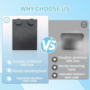 Séchoir mural escamotable avec câble en acier de 4 m – Corde <span class=keywords><strong>à</strong></span> <span class=keywords><strong>linge</strong></span> rétractable en acier inoxydable pliable <span class=keywords><strong>pour</strong></span> salle de bain et balcon - Product Image 5