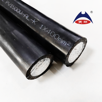 Cable Solar XLPO con funda roja y negra, certificado TUV, 1500V DC/AC, 4mm2, 6mm2, aleación de aluminio para conexión de Panel fotovoltaico XLPO