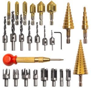 Jeu de forets hélicoïdaux HSS Yunbei Yb pour clochettes, 6 tailles, avec poinçon et clé en L pour le travail du bois - Product Image 3