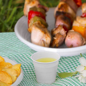 Vendita Online di 1000 bicchieri di plastica usa e getta 80ml polistirene bianco/bicchieri trasparenti - Product Image 3