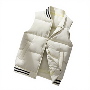 Chaleco Acolchado de Invierno Personalizado para Hombre, Talla Grande, Grueso, Cálido, Cortavientos, Impermeable, de Algodón, Deportivo, Informal, Sin Mangas - Product Image 4