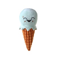 Nouvel arrivage de jouets pour animaux de compagnie de style alimentaire drôle gâteau d'anniversaire crème glacée jambe de poulet sonnant grinçant à l'intérieur jouets à mâcher en peluche pour chien