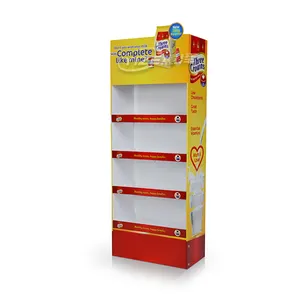 Supermarket Cardboard Display Rack Supplier,Custom Candy / Chocolate Cardboard Pop Up Display Stand